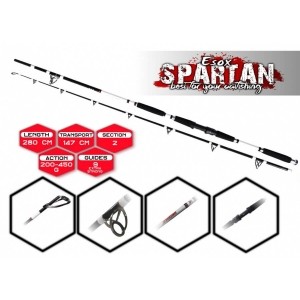 Wędka Sumowa SPARTAN 1, 280cm 200-400g - Spartan - Esox